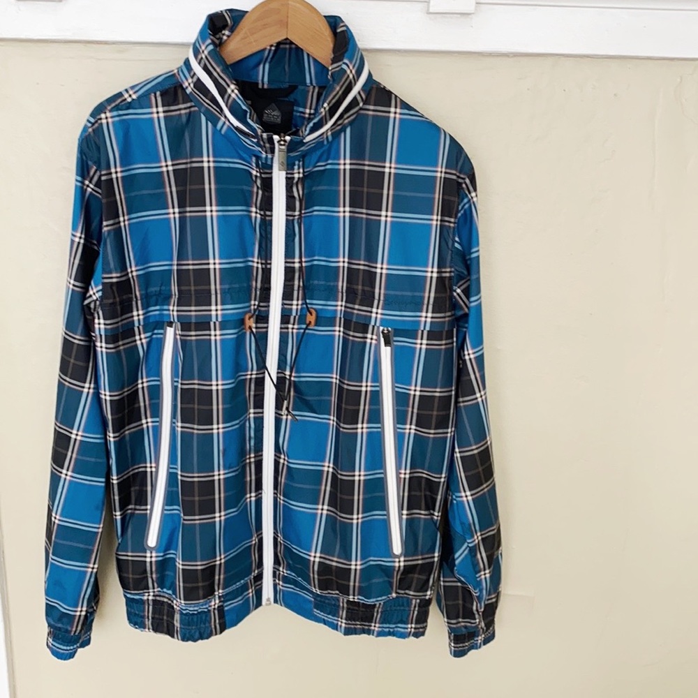 Blue Plaid Women's Jacket